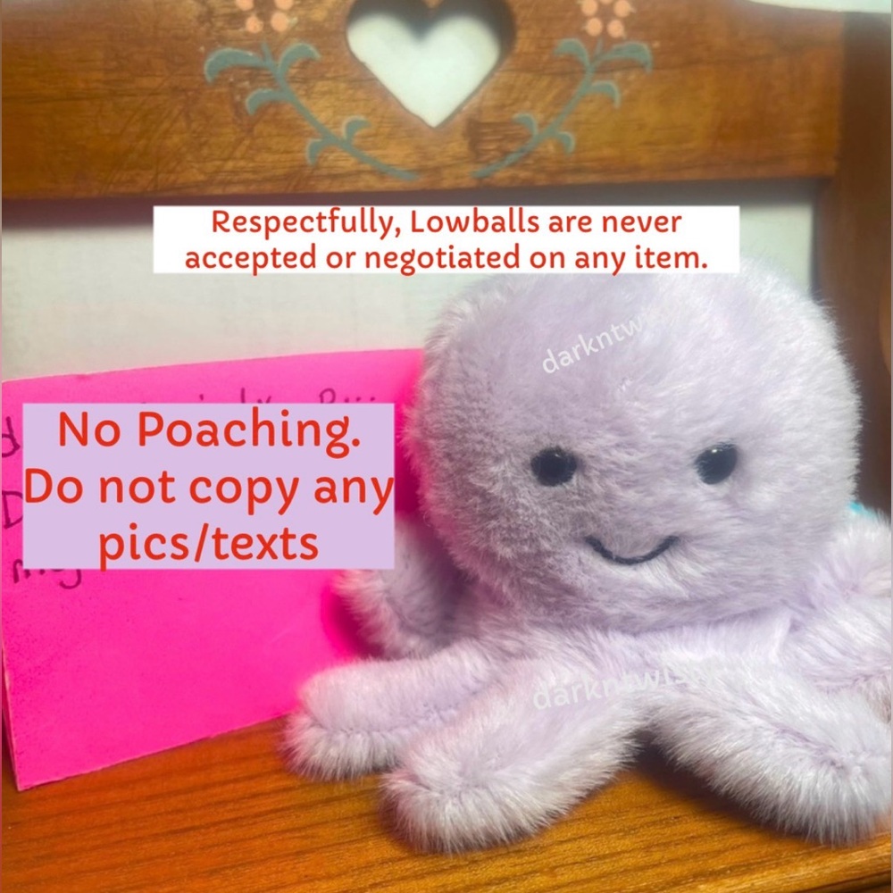 BNWT JELLYCAT I AM FLUFFY OCTOPUS SO ADORABLE AUTH SALES RECEIPT